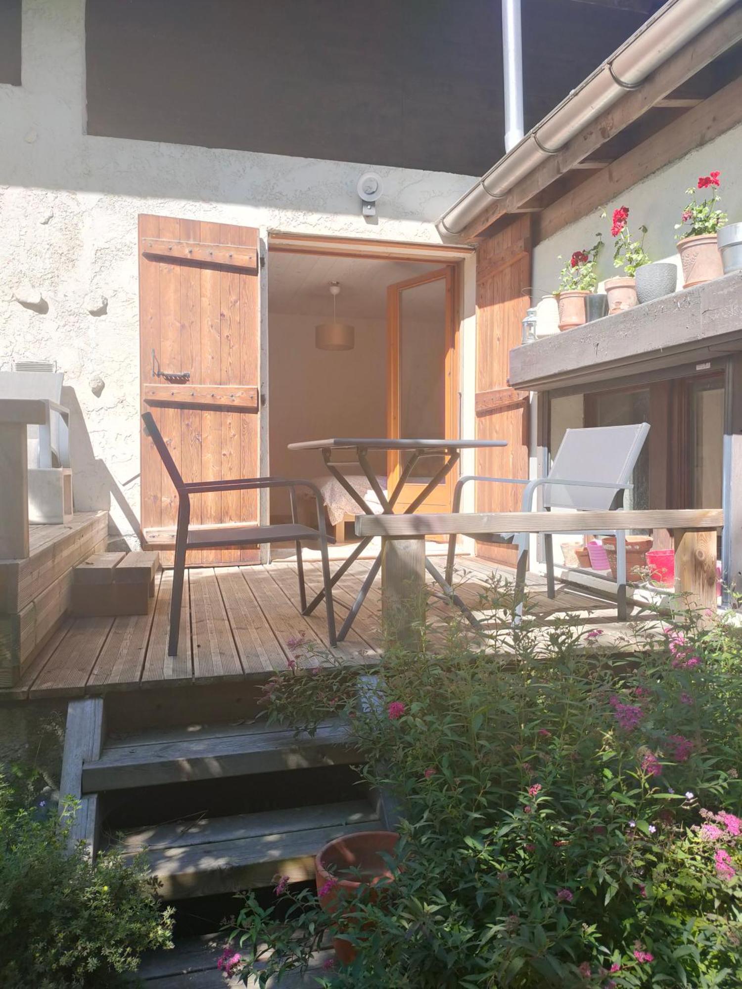 Beau Studio Dans La Vallee De Chamonix Les Houches Exterior foto
